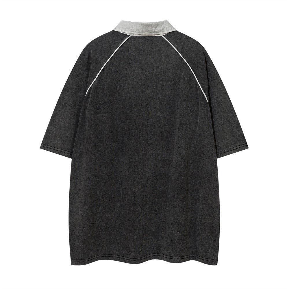 Racing Suit Short-sleeved Polo Shirt For Men