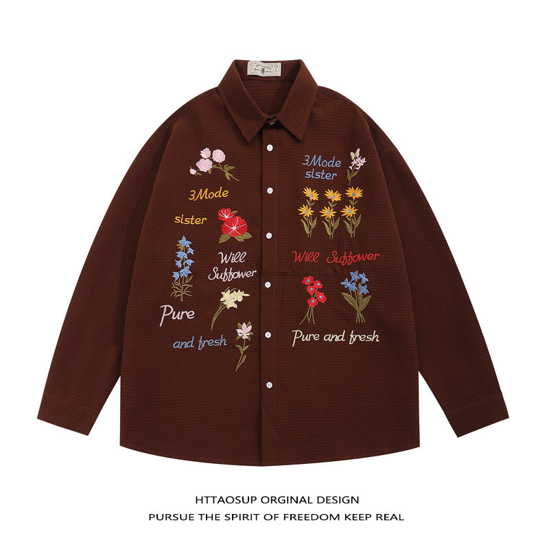 Bear Embroidery Short Sleeve