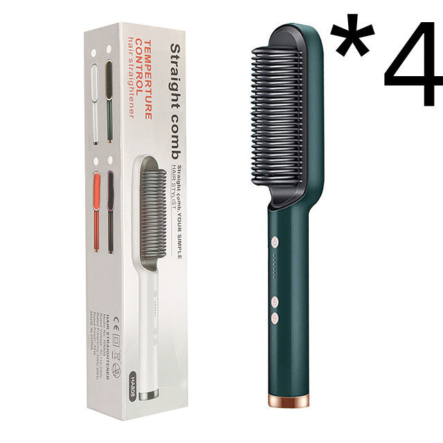 New 2 In 1 Hair Straightener Hot Comb 