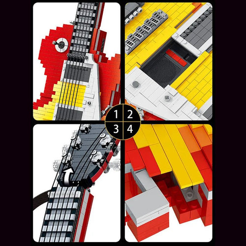 1:1 Scale Electric Guitar 2501pcs - hausofthreads