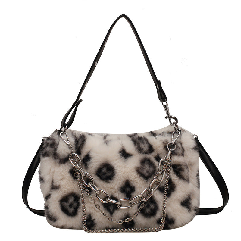 Plush Bags Chain Shoulder Bag Women