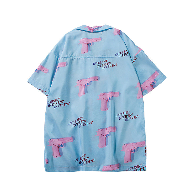 Turn-down Collar Hawaii Style Men's Shirts