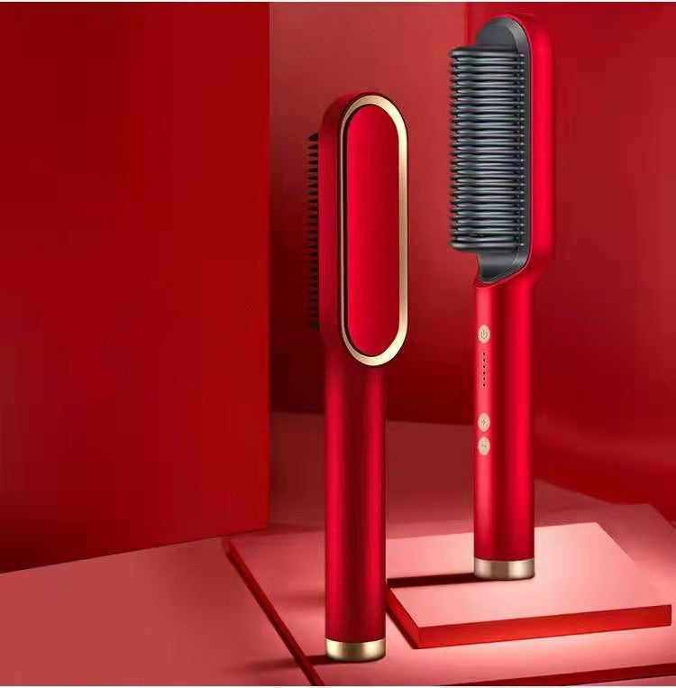 New 2 In 1 Hair Straightener Hot Comb 