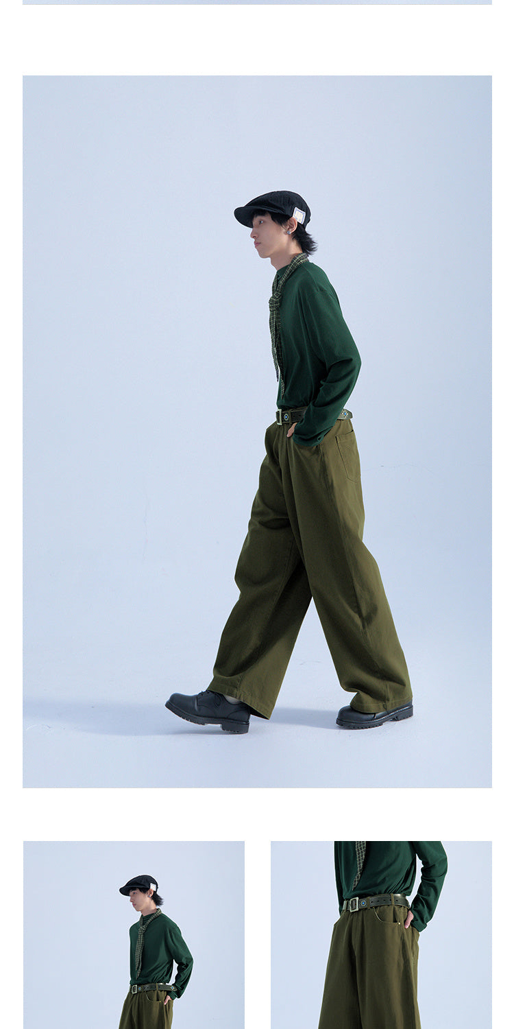 Men's Retro Minority Vintage Style Radish Overalls