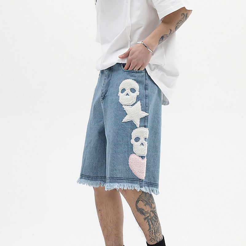 Men's  casual denim shorts