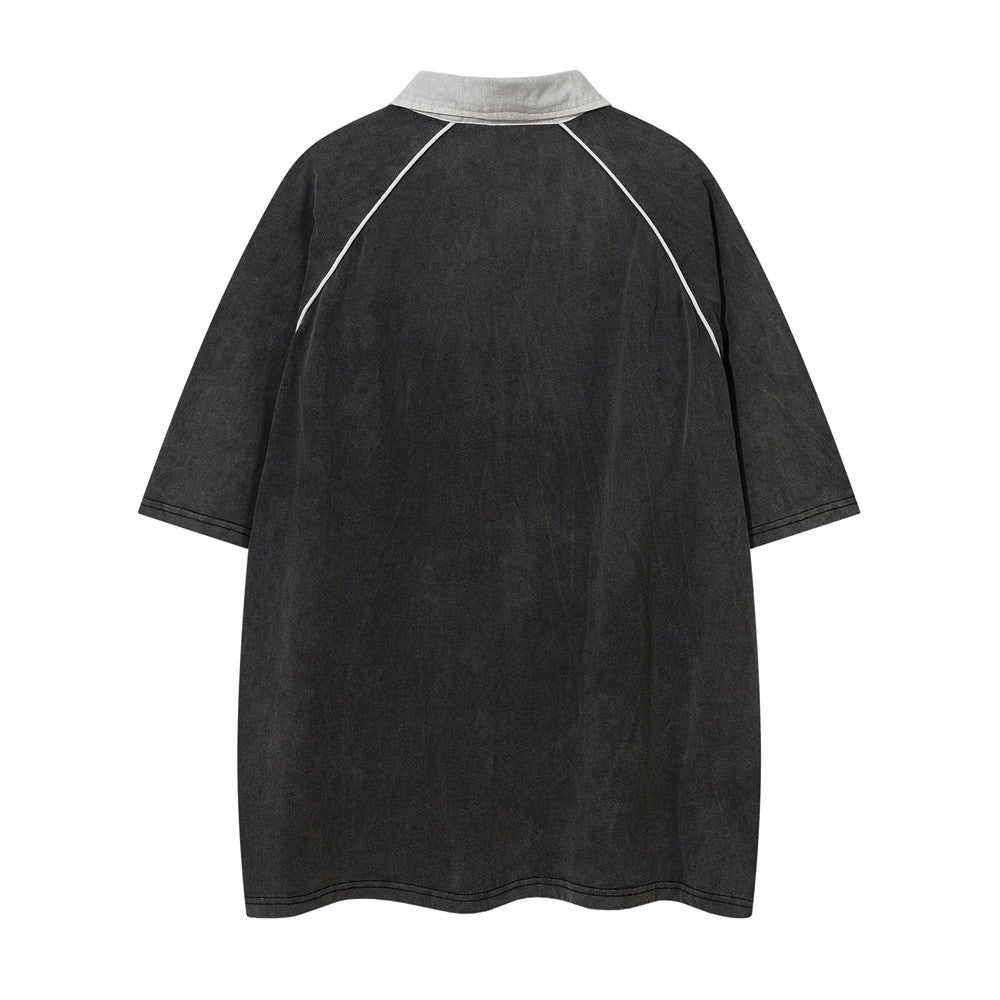 Racing Suit Short-sleeved Polo Shirt For Men