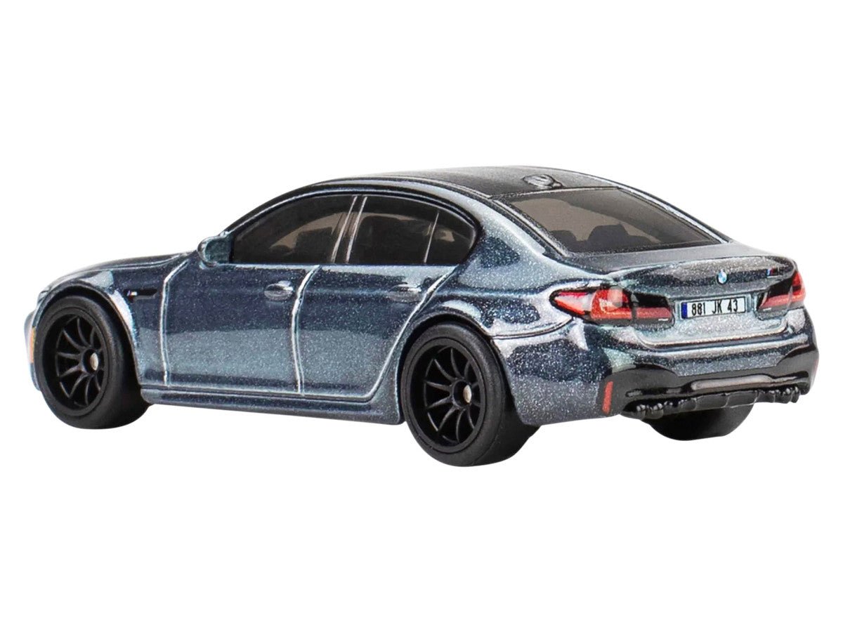 2021 BMW M5 Gray Metallic with Black Top "Mission: Impossible – Dead Reckoning" (2023) Movie "Pop Culture" Series Diecast Model Car by Hot Wheels - hausofthreads