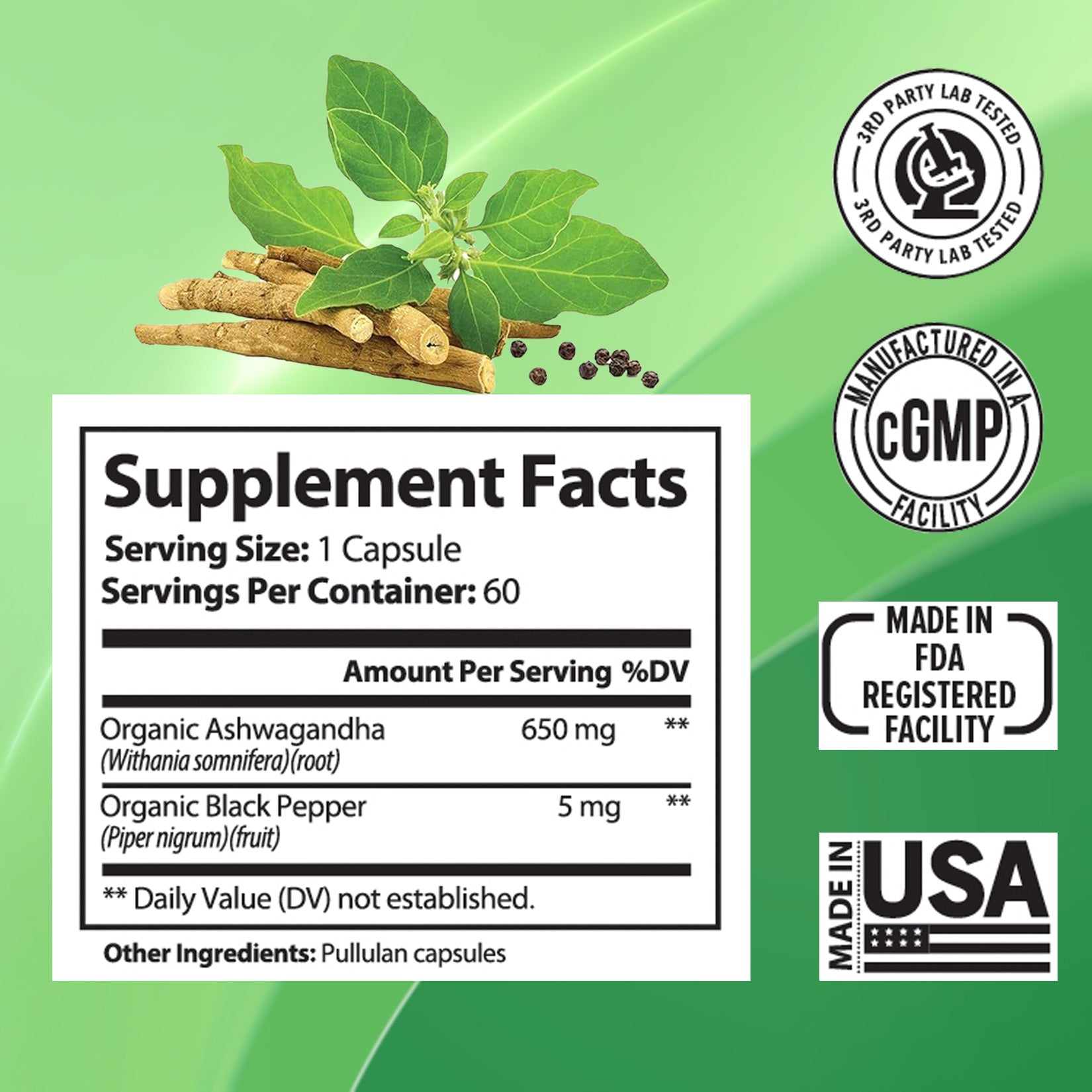 Ashwagandha Supplements Capsules