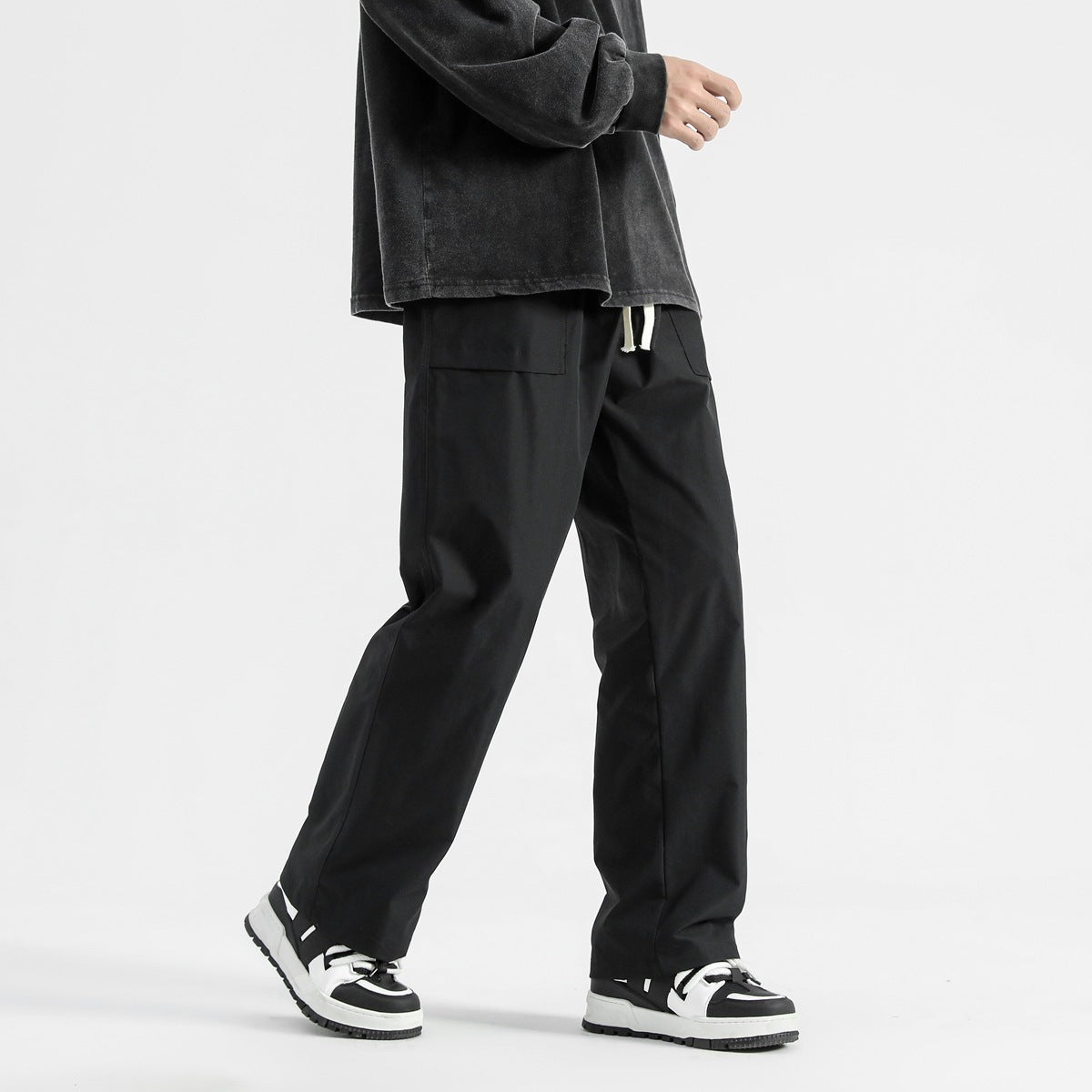  Baggy Straight Trousers Men