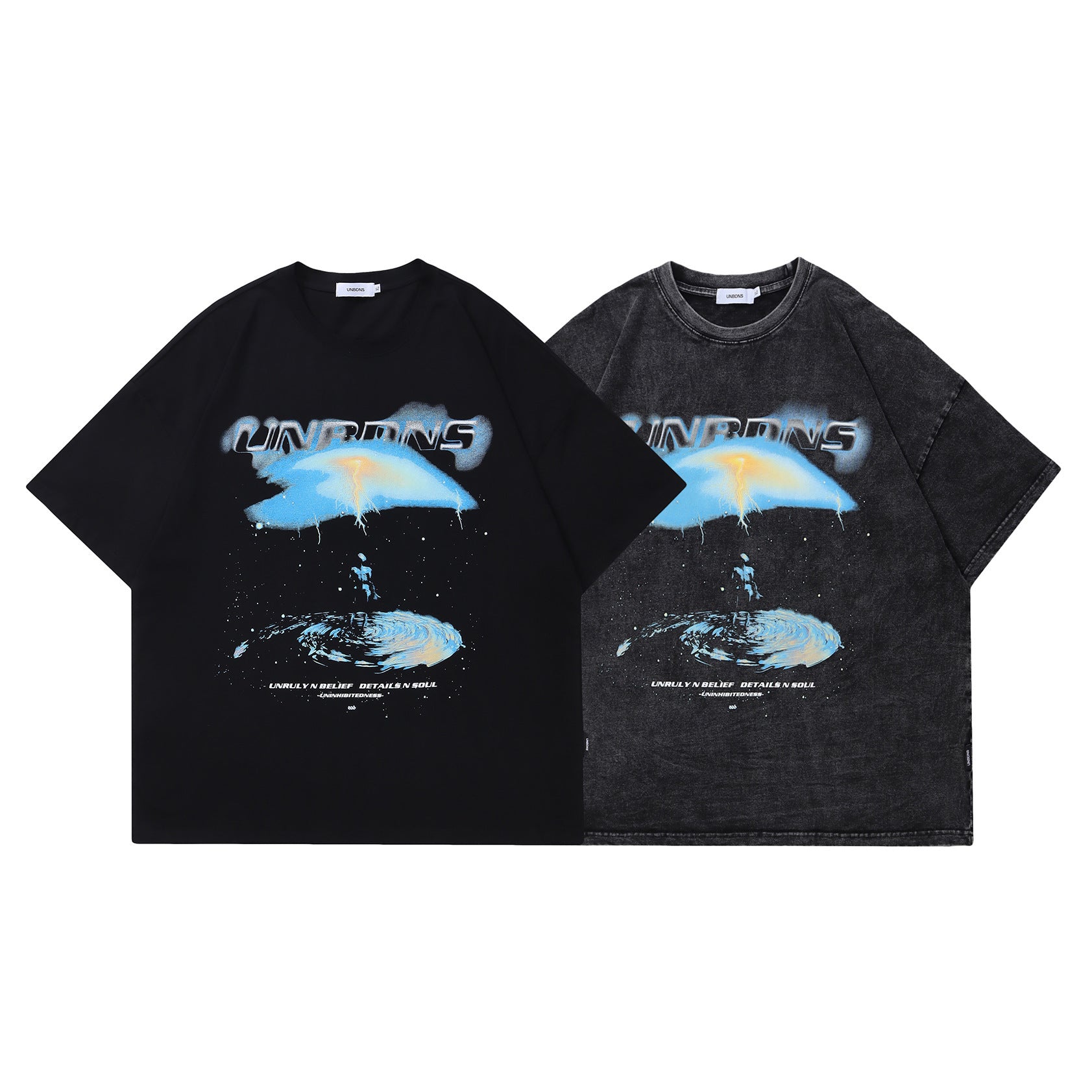 Distressed Short-sleeved T-shirt