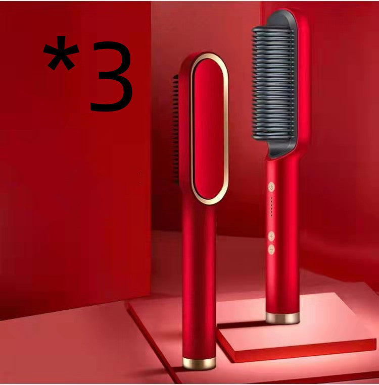 New 2 In 1 Hair Straightener Hot Comb 