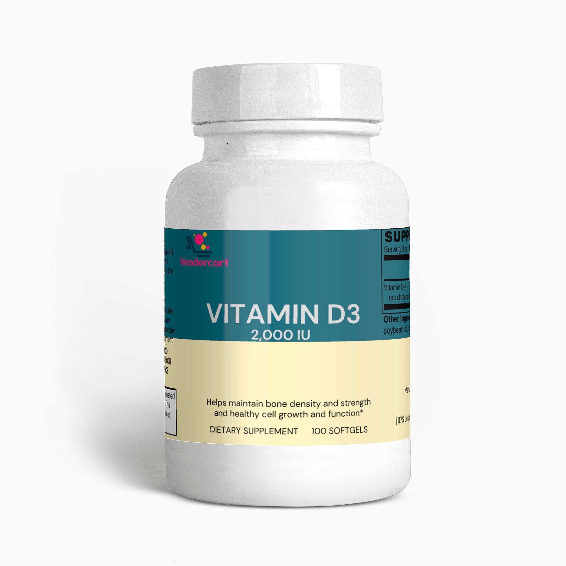 Vitamin D3 2000 IU For  Bone Strength