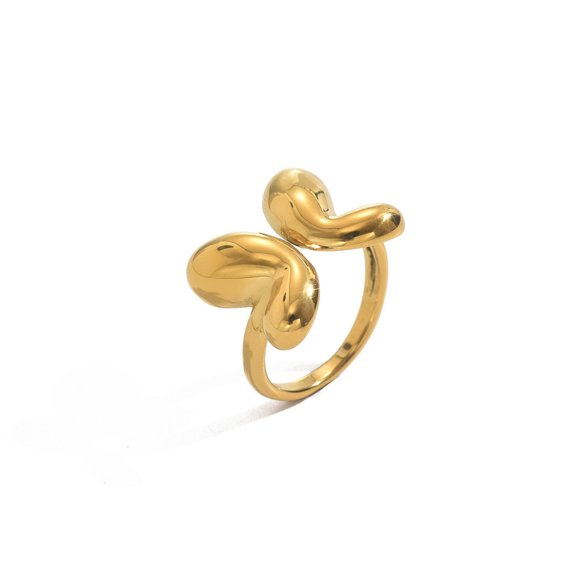 Lxalry Gold Butterfly Ring For Women - 18K Gold Plated