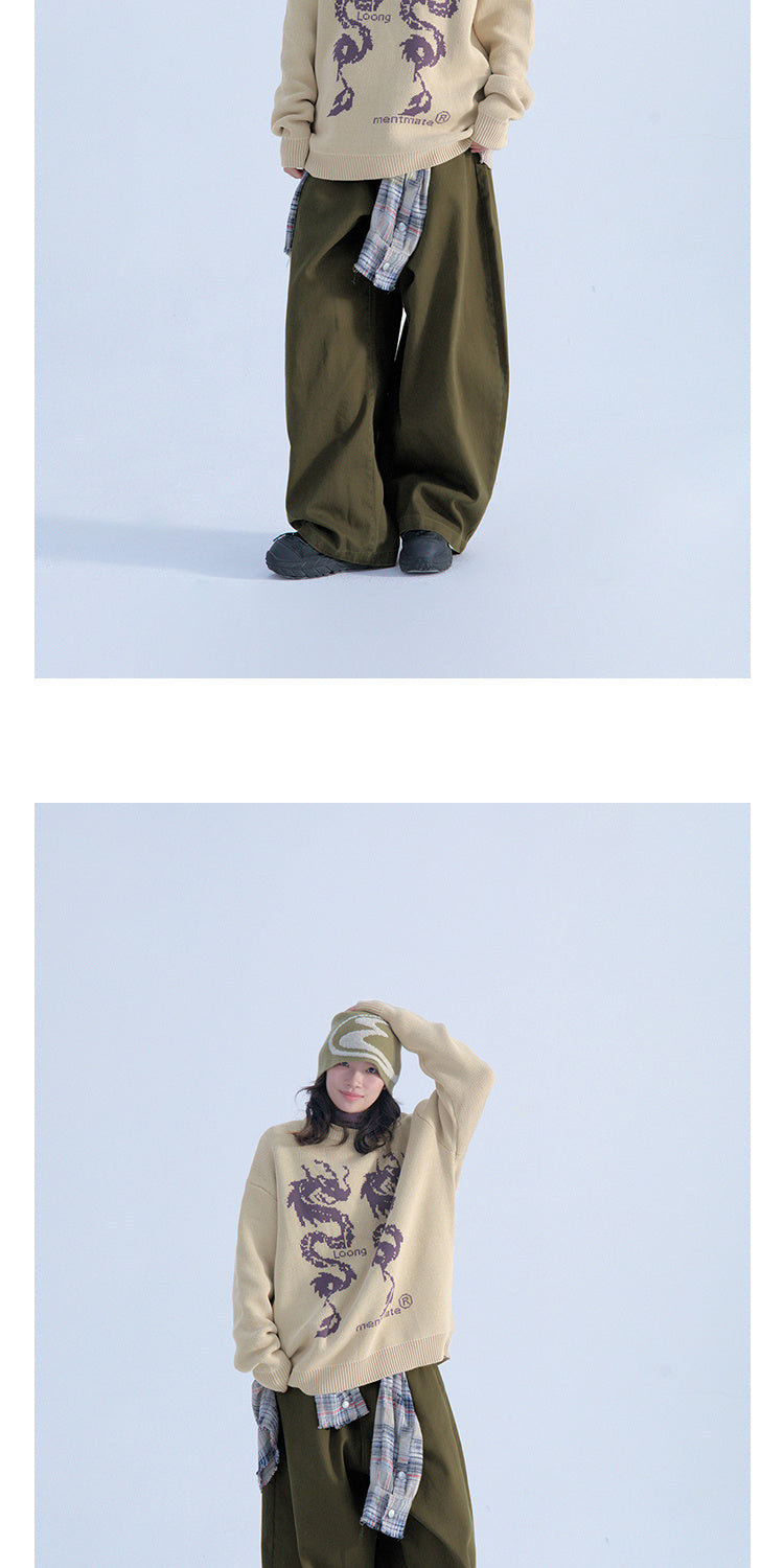 Men's Retro Minority Vintage Style Radish Overalls