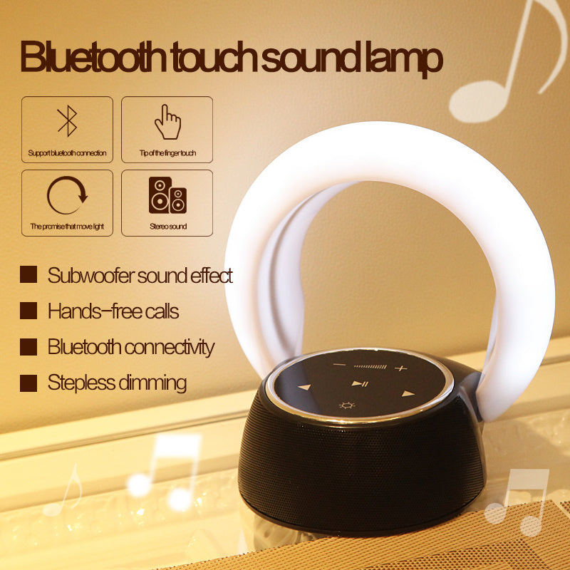Bluetooth Subwoofer with LED Desk Lamp