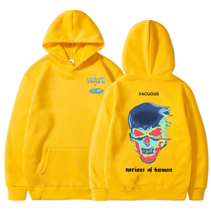  Basic Printed Hoodies yellow