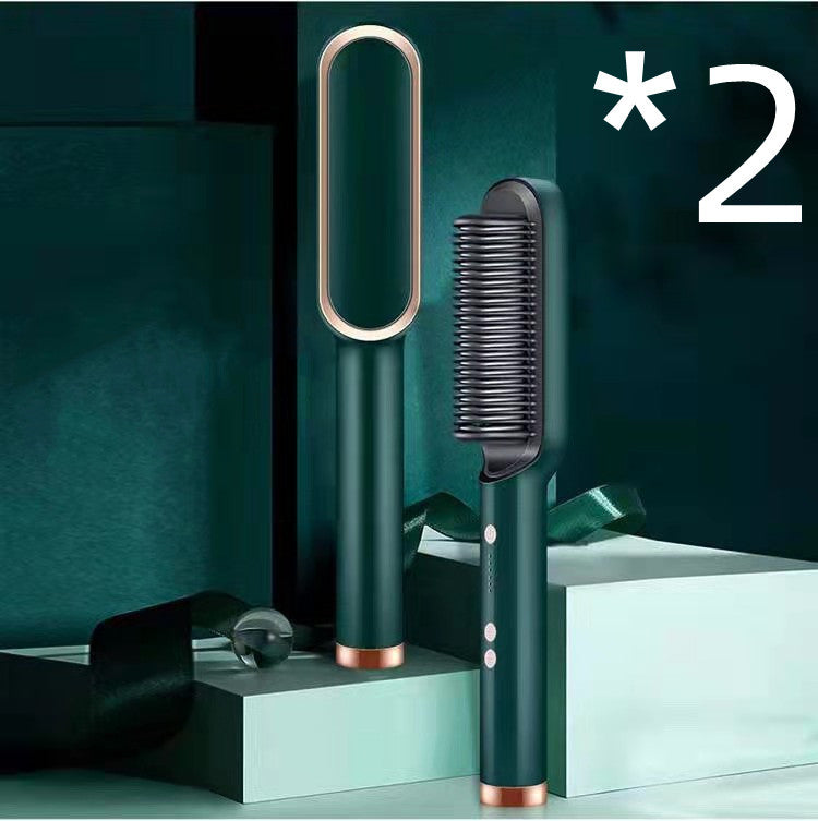 New 2 In 1 Hair Straightener Hot Comb 