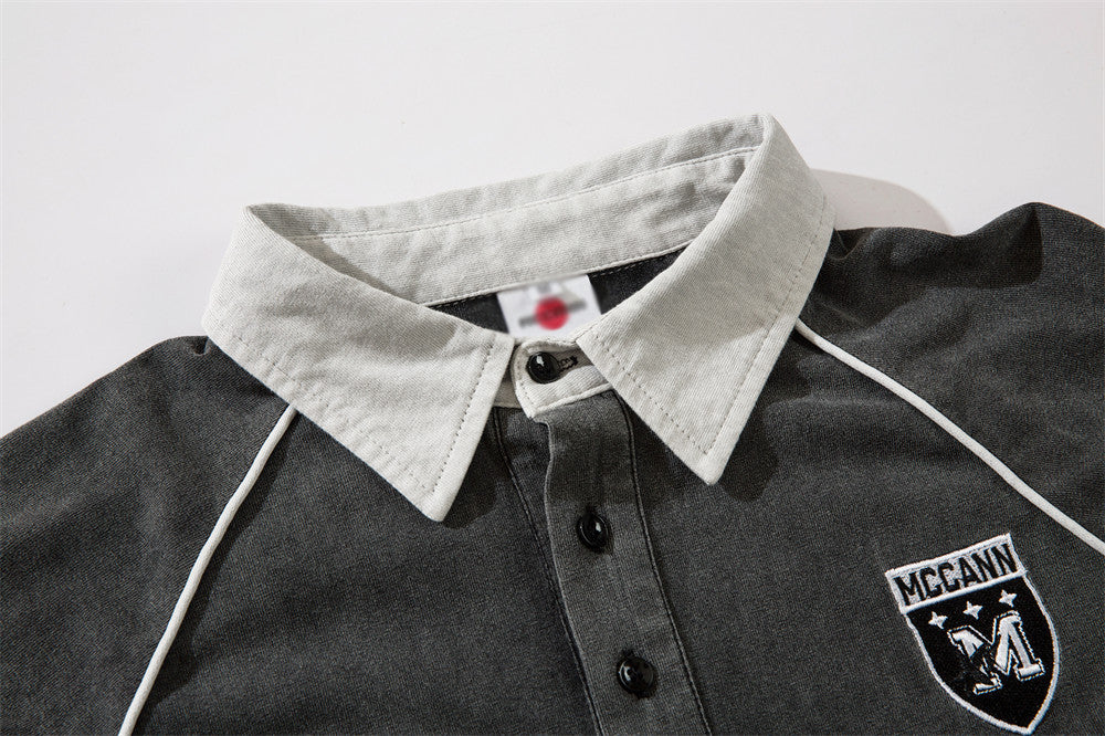 Racing Suit Short-sleeved Polo Shirt For Men