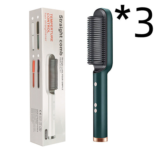 New 2 In 1 Hair Straightener Hot Comb 