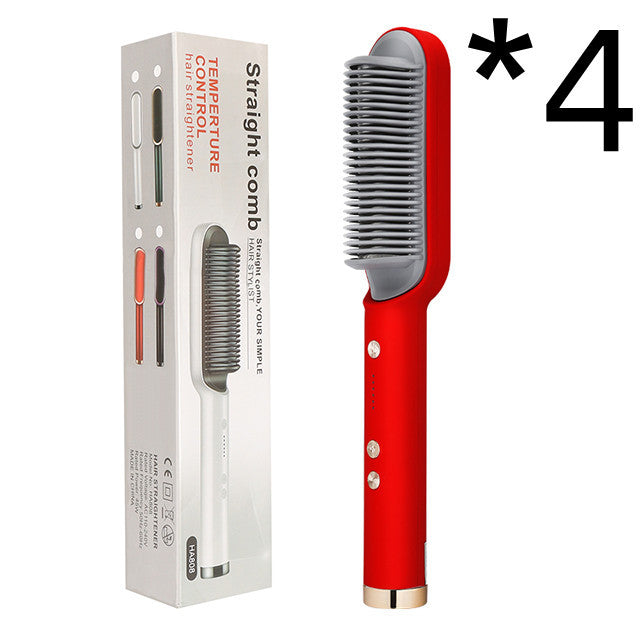 New 2 In 1 Hair Straightener Hot Comb 