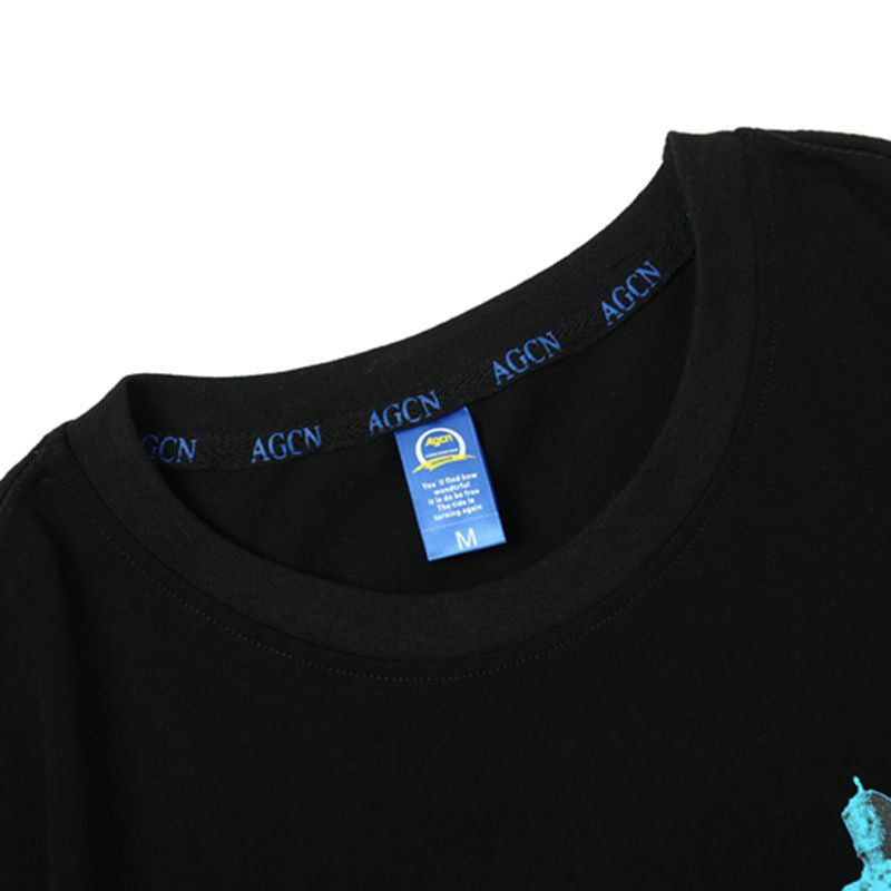 Washed Short Sleeve T-Shirt Loose