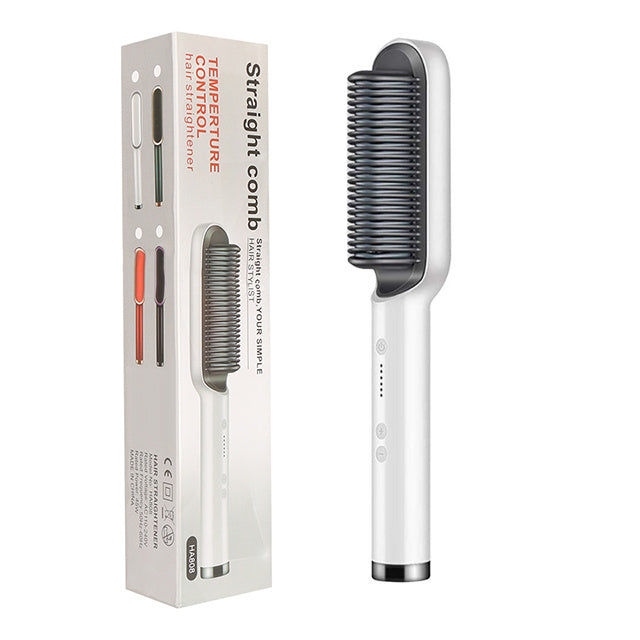 New 2 In 1 Hair Straightener Hot Comb 