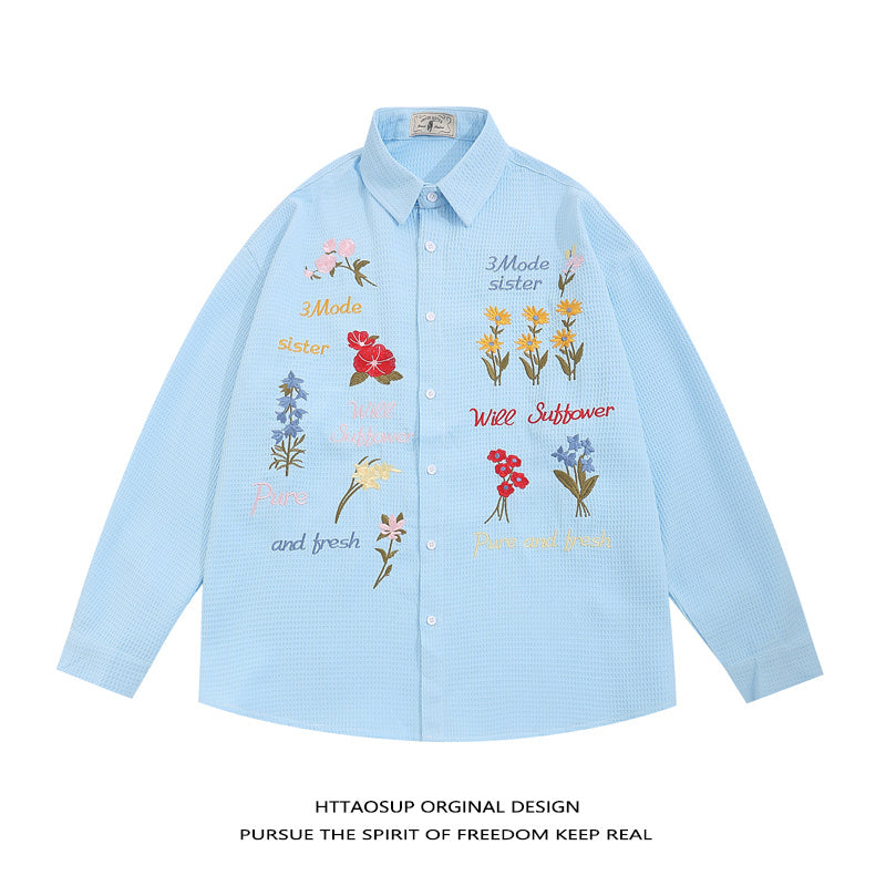 Bear Embroidery Short Sleeve