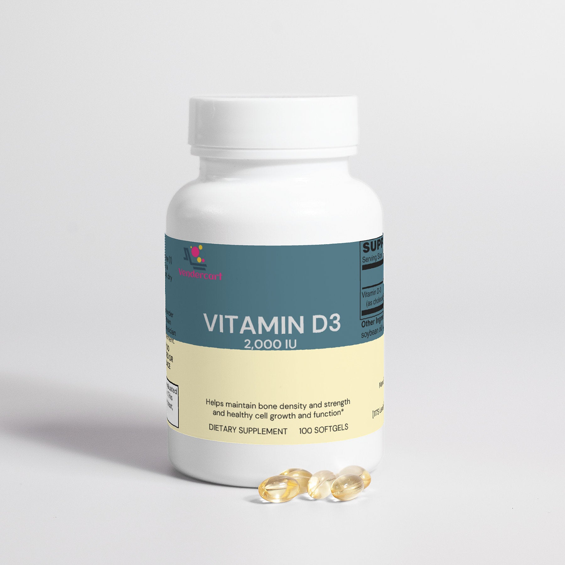 Vitamin D3 2000 IU For  Bone Strength