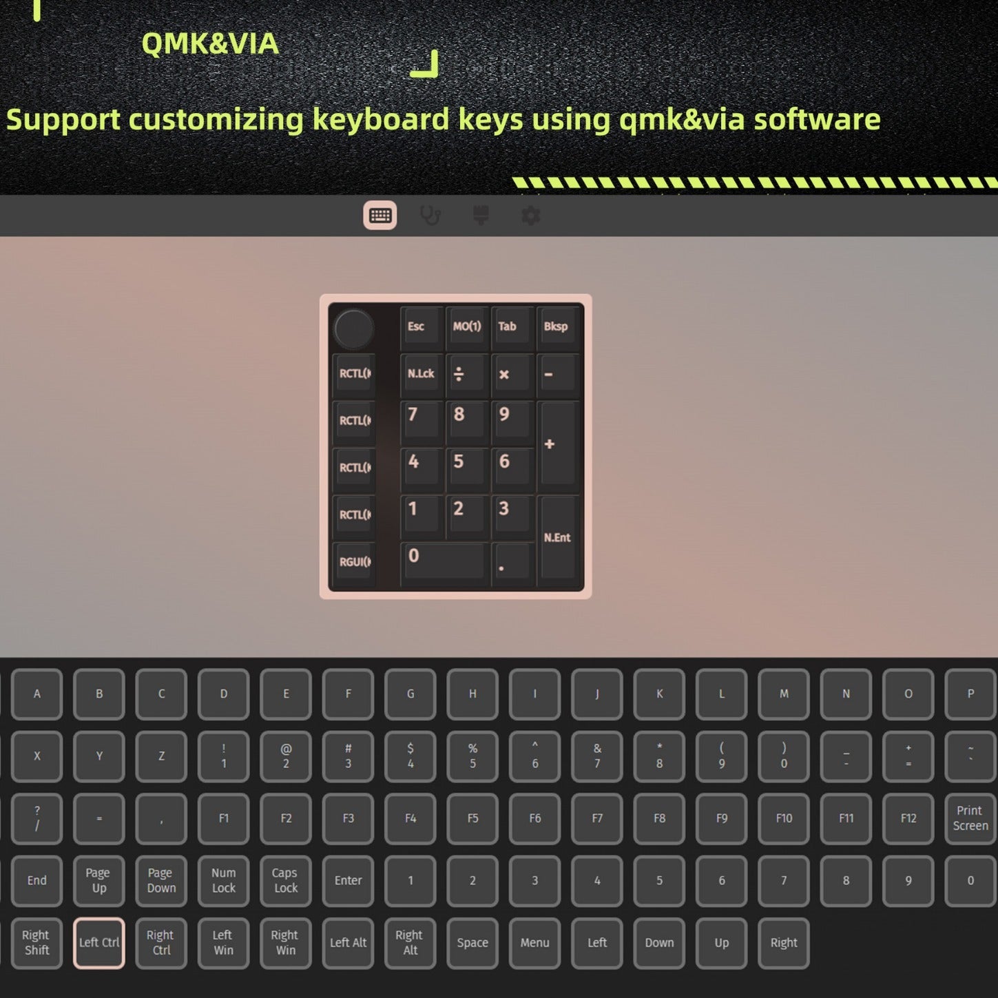 Wireless Mechanical Digital Bluetooth Keyboard