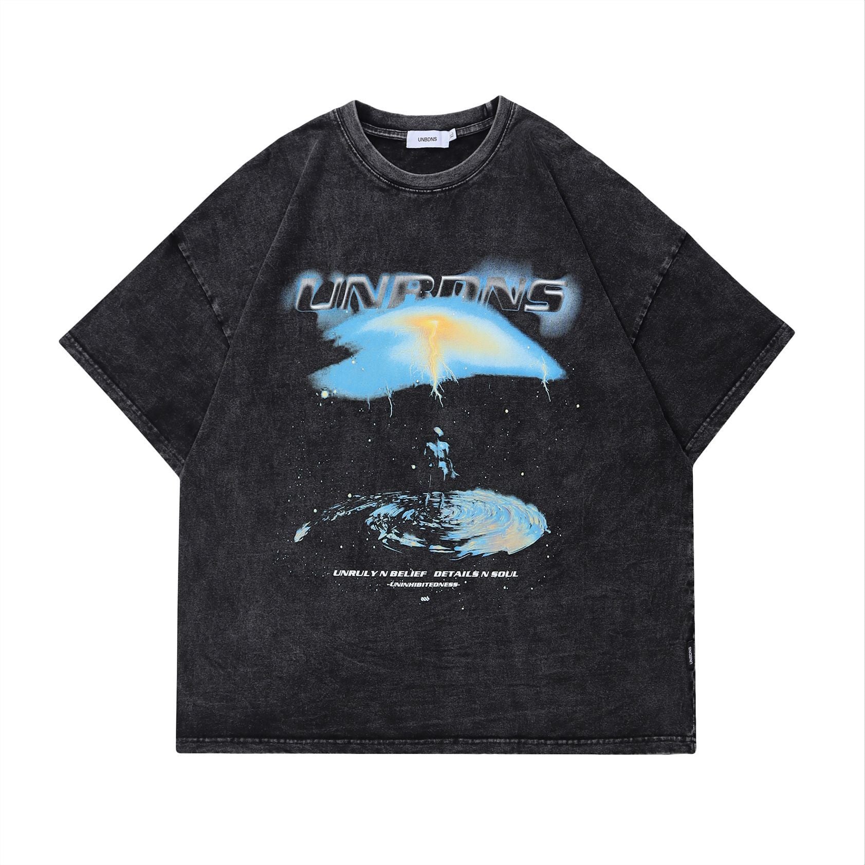 Distressed Short-sleeved T-shirt