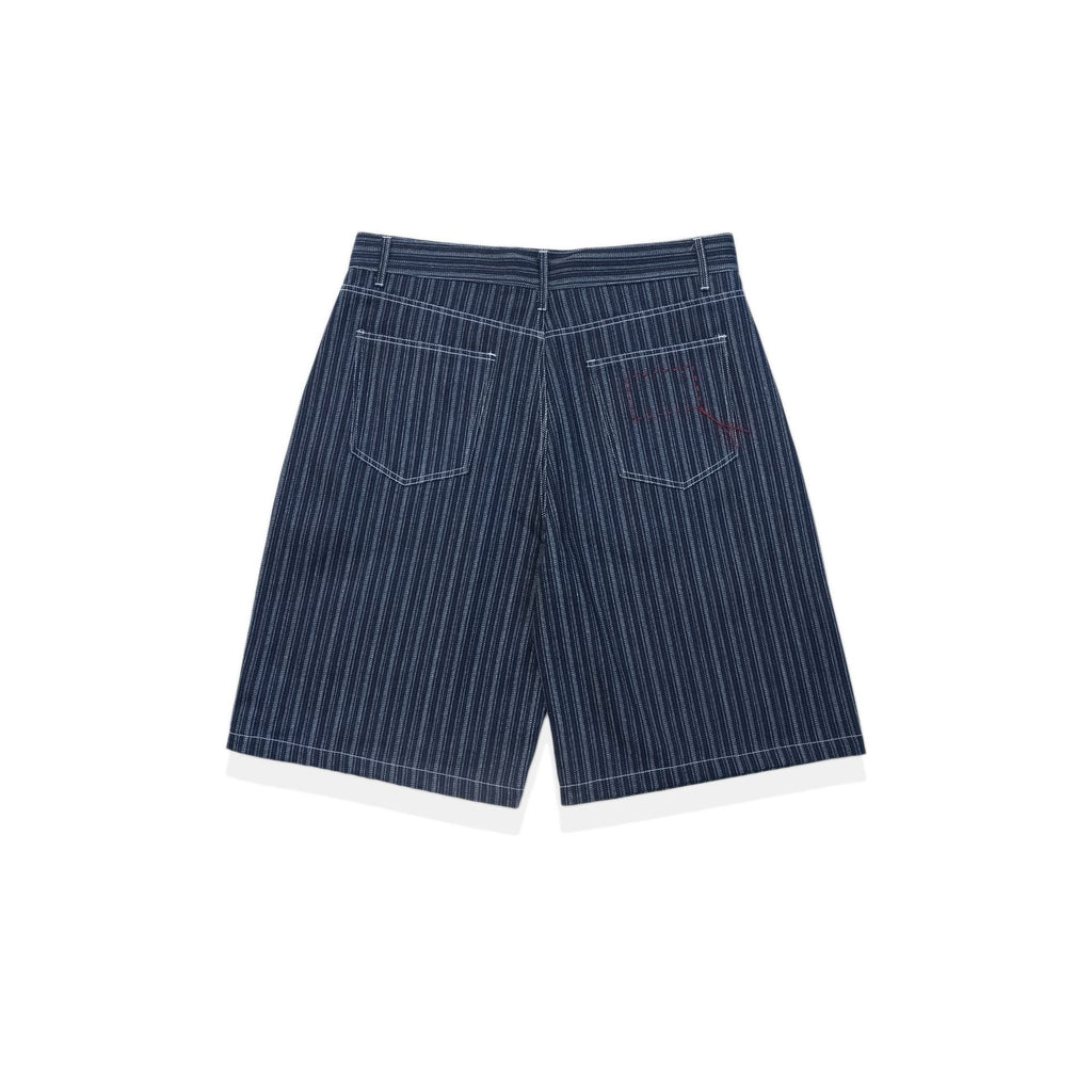 Stripes Denim Shorts