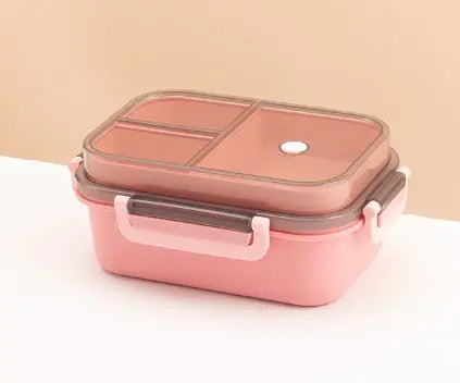 Two-Tier Microwave Bento Box Set with Lid