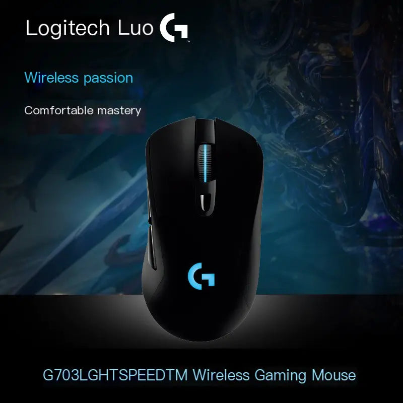 Logitech G703 HERO Wireless Gaming Mouse, designed for precision, performance, and comfort in gaming.