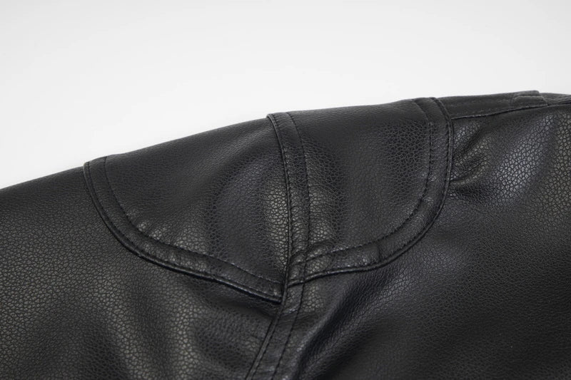 Heavyweight Ins Cotton Leather Jacket n