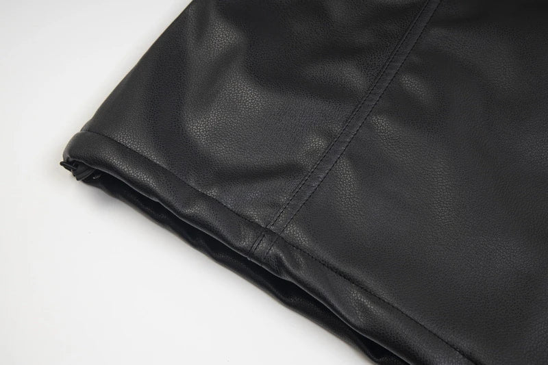 Heavyweight Ins Cotton Leather Jacket n