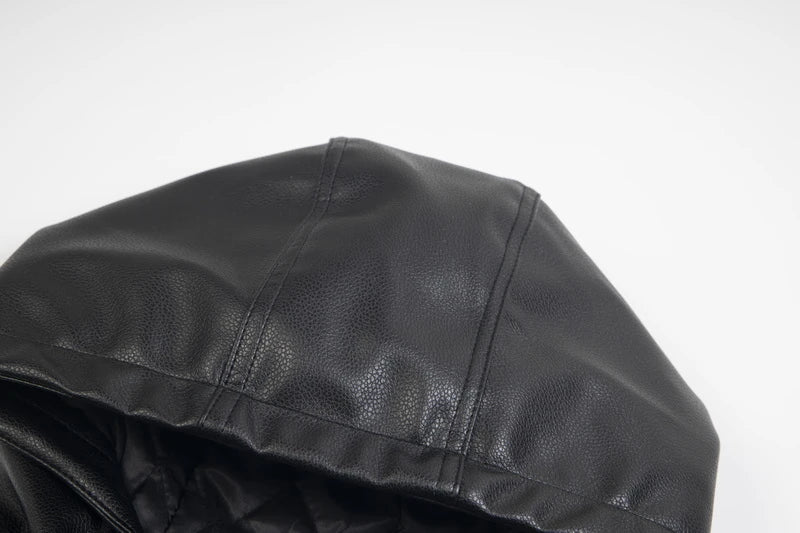 Heavyweight Ins Cotton Leather Jacket n