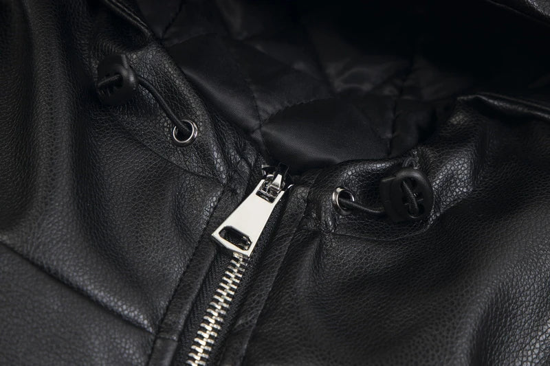 Heavyweight Ins Cotton Leather Jacket n