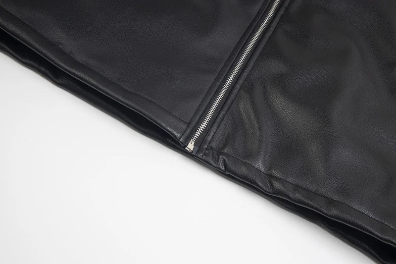 Heavyweight Ins Cotton Leather Jacket n