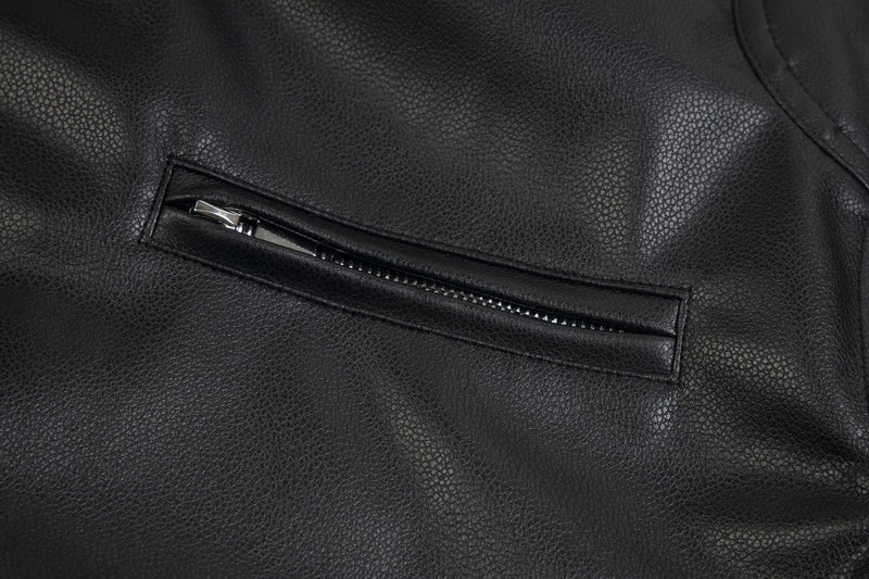 Heavyweight Ins Cotton Leather Jacket n