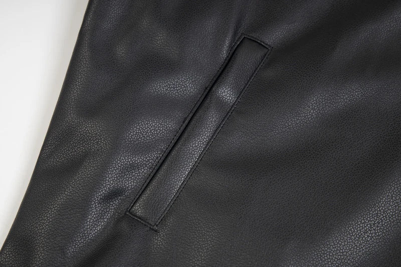 Heavyweight Ins Cotton Leather Jacket n