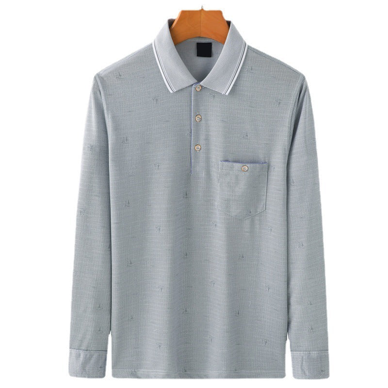 Men’s Long Sleeve Polo T-Shirt