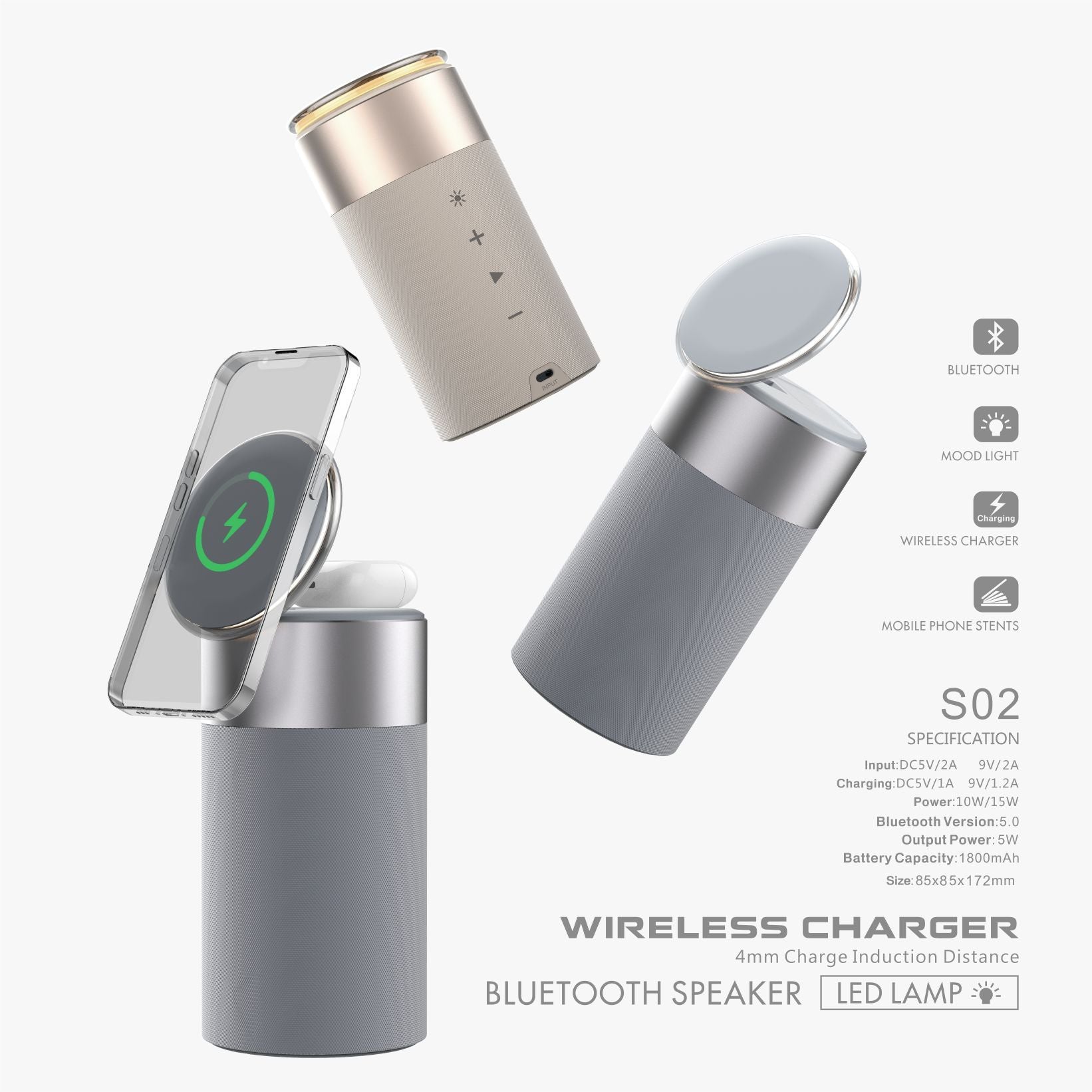 3 In 1 Multi-Function  Wireless Charger