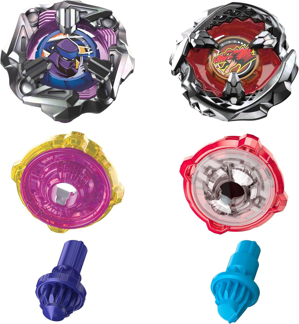 Beyblade X - Beat Tyranno 4 - 70Q (Attack) & Knife Shinobi (Defense) Dual Pack - hausofthreads