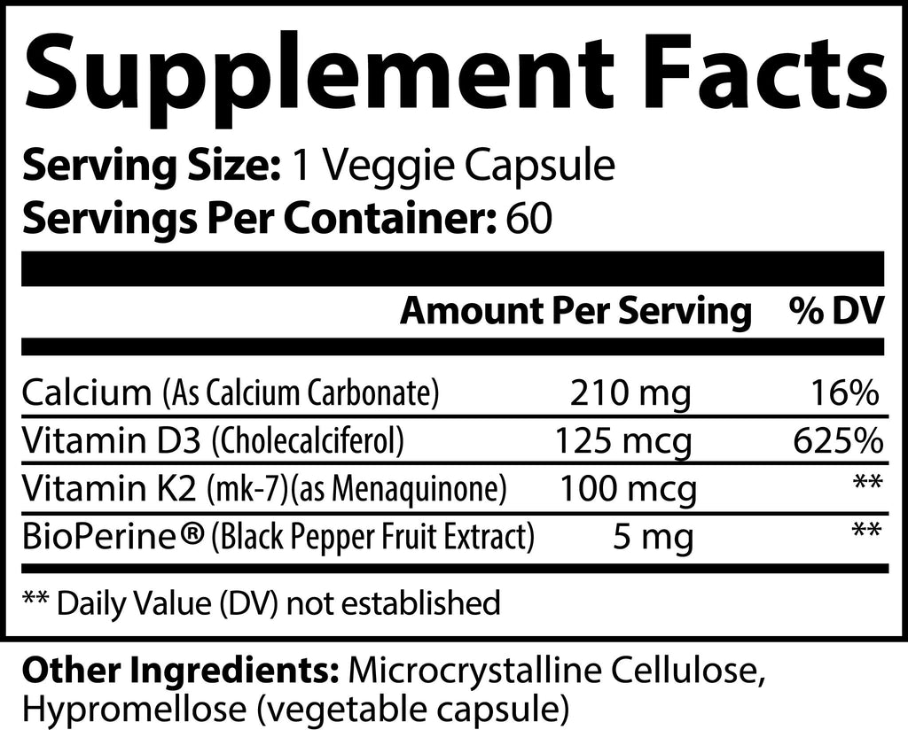 BONE AND HEART SUPPORT WITH VITAMIN K2 AND D3 - HausOfThreads®