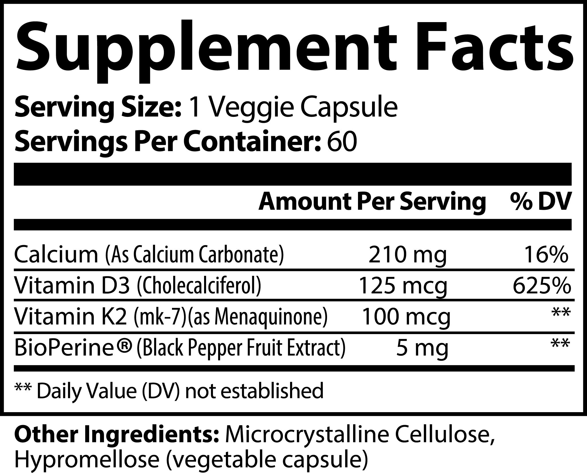 BONE AND HEART SUPPORT WITH VITAMIN K2 AND D3 - HausOfThreads®