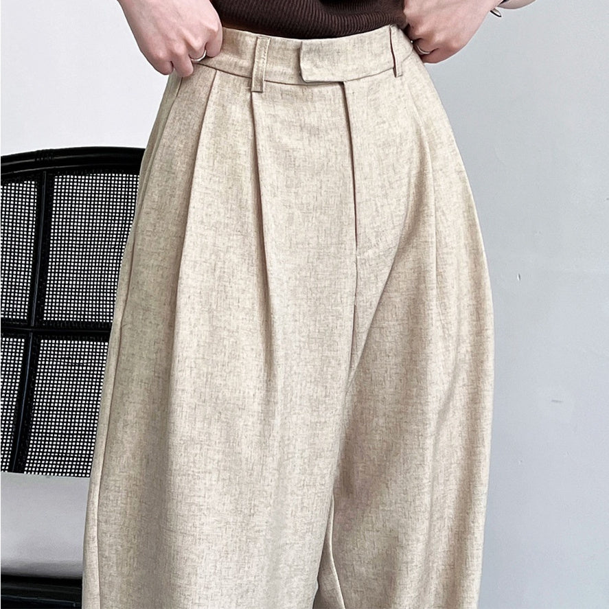 Loose Minimalist Mopping Suit Pants For Women