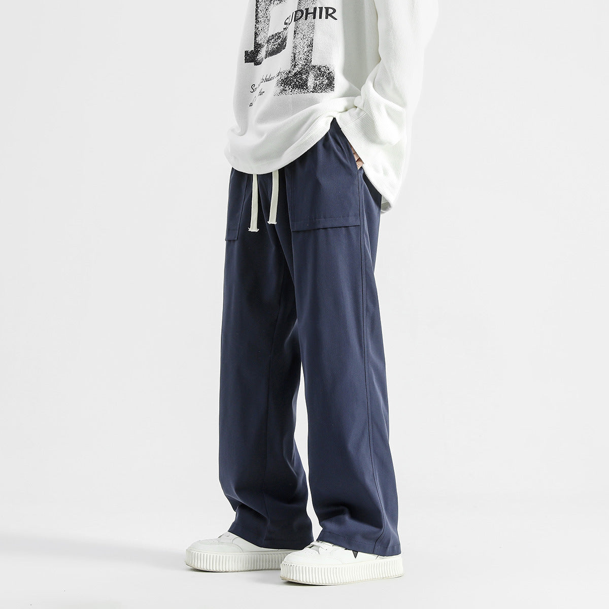  Baggy Straight Trousers Men