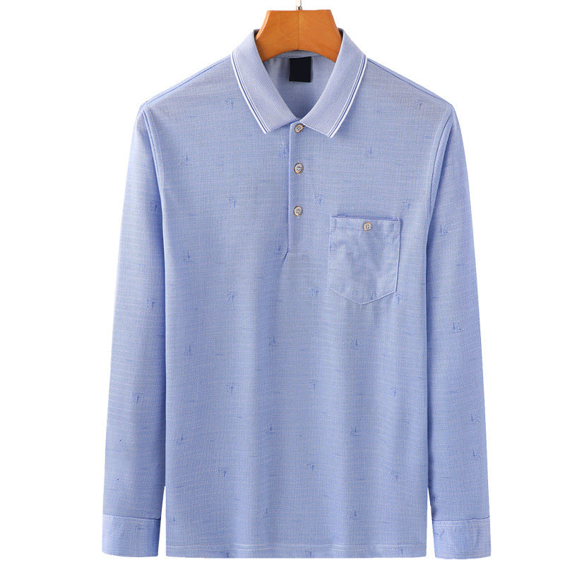 Men’s Long Sleeve Polo T-Shirt