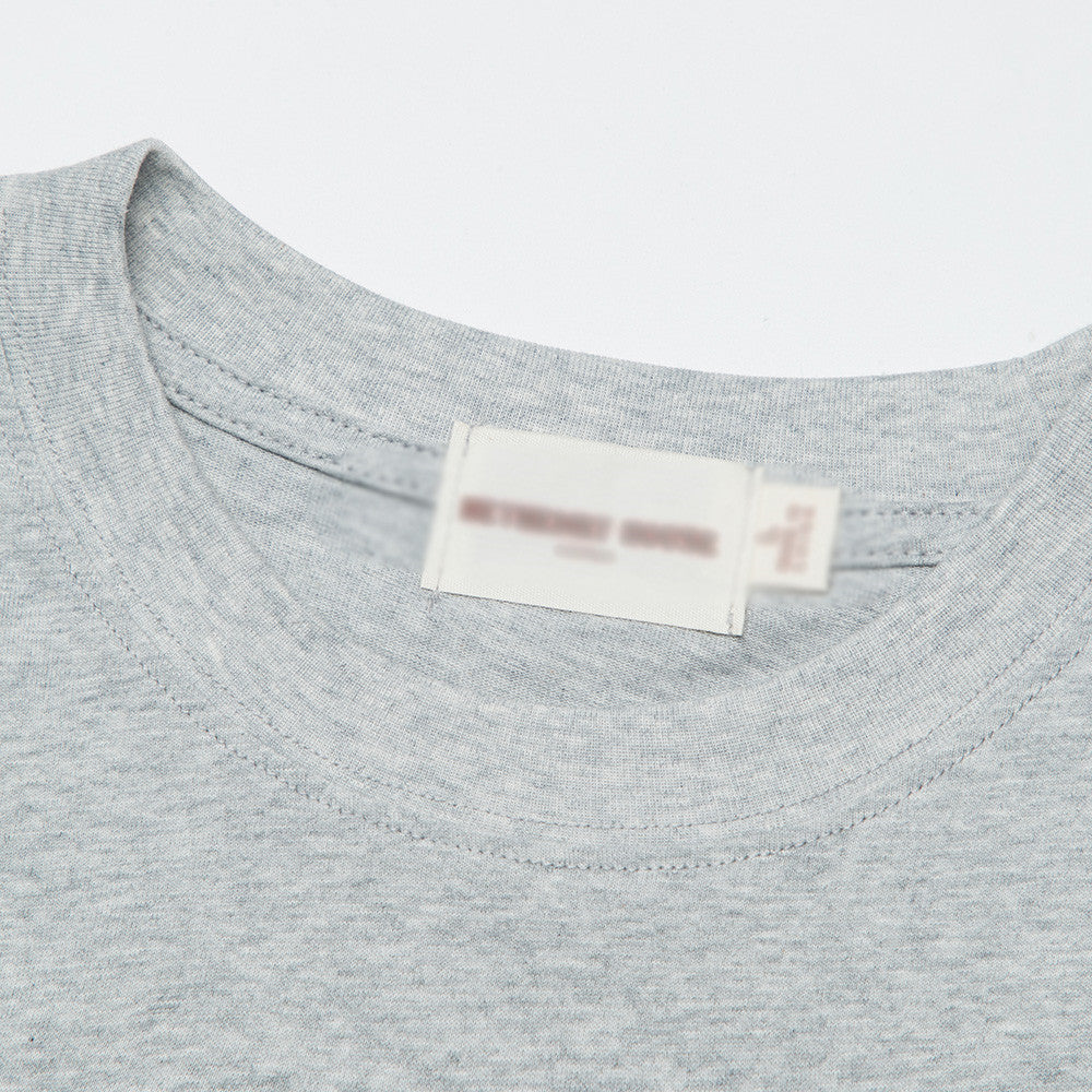 Retro Vintage Tape Pattern Short Sleeve Men
