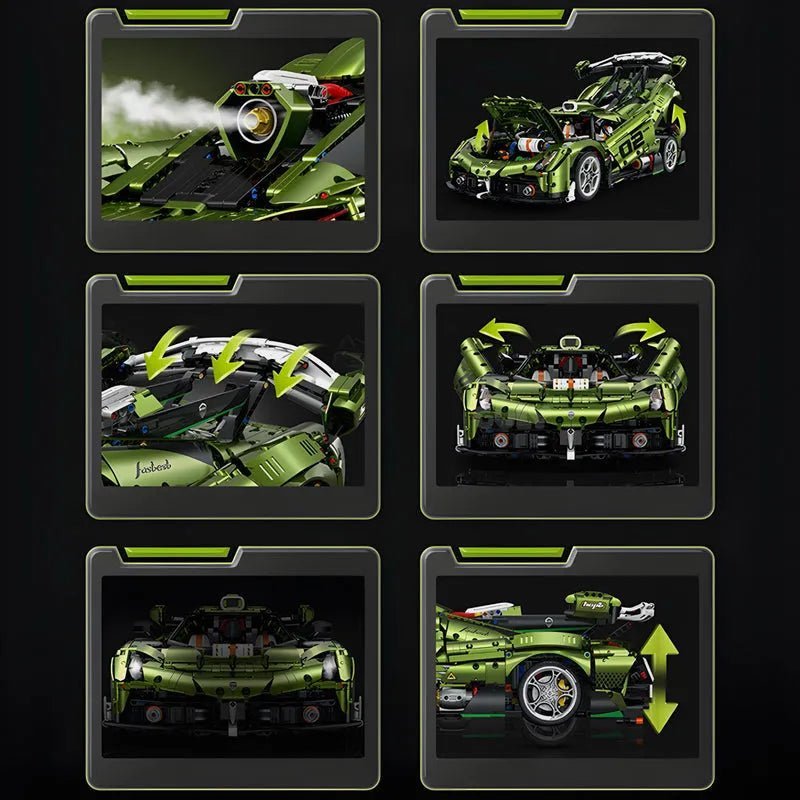 CHROME EDITION SWEDISH HYPERCAR 3840PCS - hausofthreads